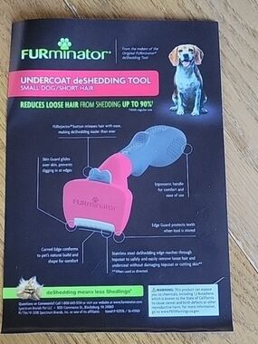 FURminator Undercoat deShedding Tool in Pink and Gray